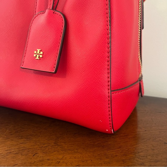 Tory Burch Robinson Middy Satchel Saffiano Leather in Carnival - Picture 5 of 15